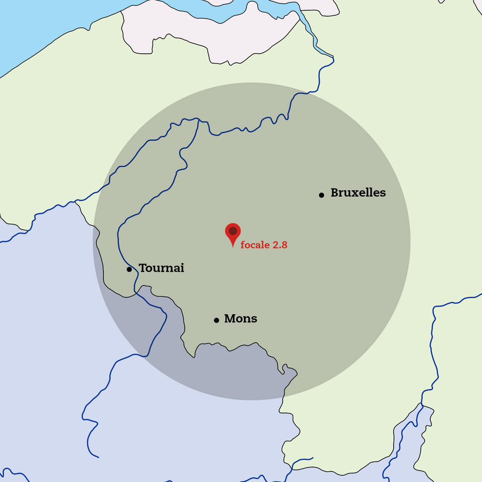 Carte de zone d'intervention